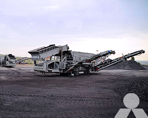 models of tracked mobile crushing station