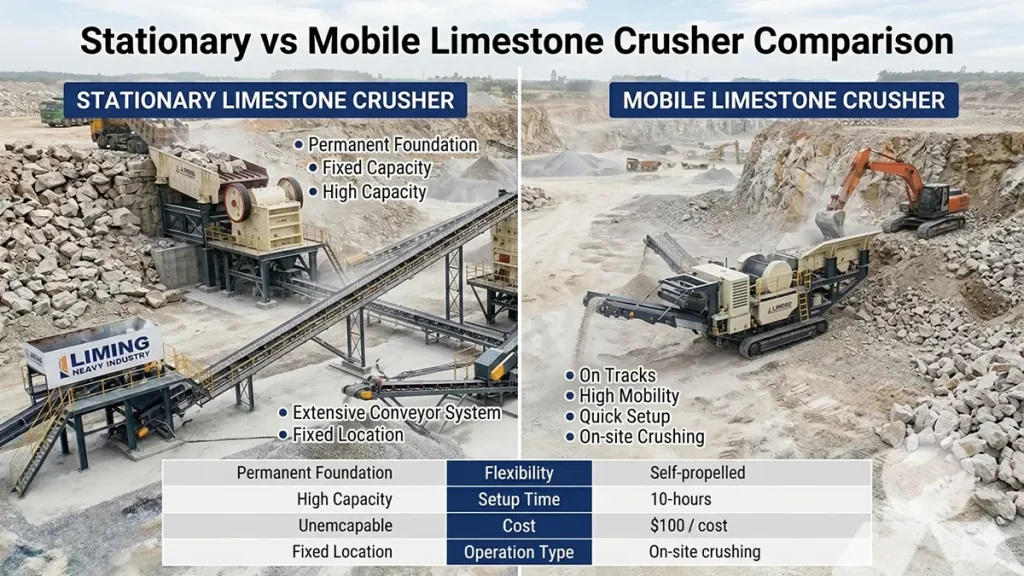 Stationary vs Mobile Limestone Crusher comparison