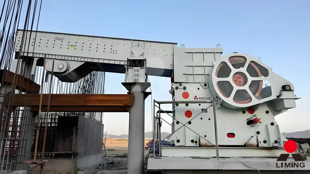 C6X125 Jaw Crusher processing raw copper ore at a primary station in Kenya