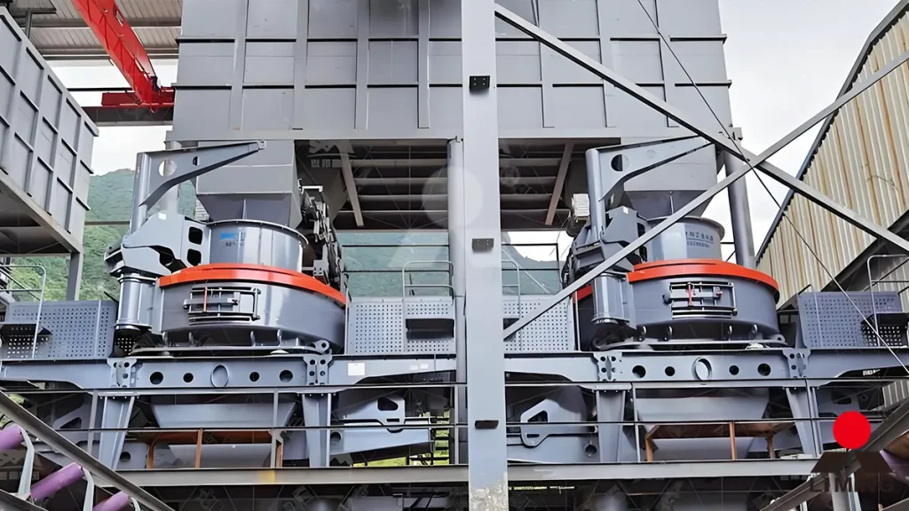 VSI6X vertical shaft impactor shaping basalt into perfectly cubic manufactured sand