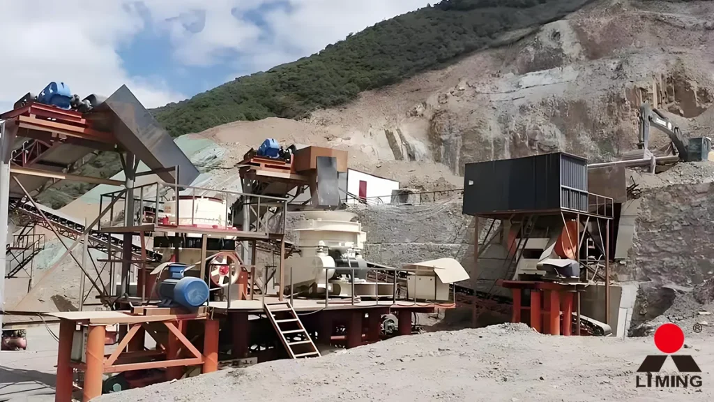 Iron ore crushing production line