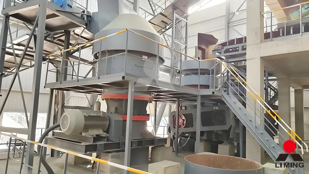 C6X jaw crusher and HST cone crusher operating in a high-capacity metallic ore circuit
