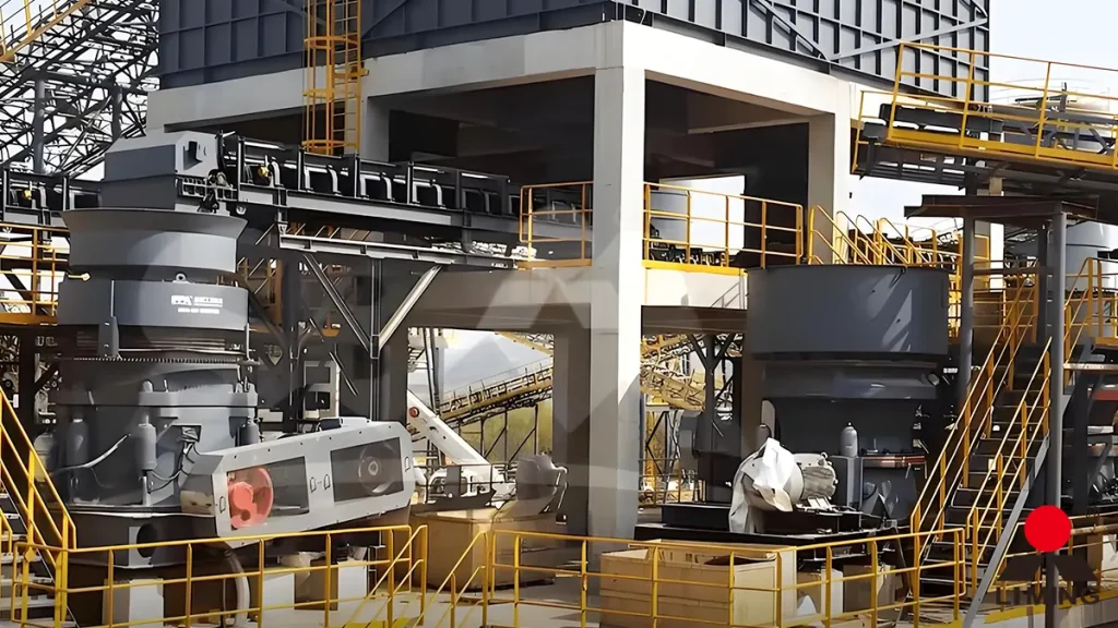 A 300 TPH aggregate crushing plant utilizing an HPT400 cone crusher